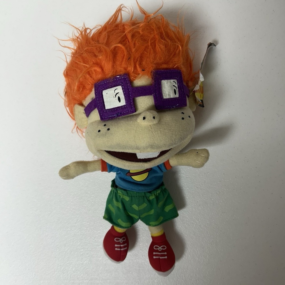 Rugrats Nickelodeon Chuckie Finster Doll Plush 9 inch Toy